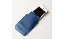 本革　藍染め　iPodケース