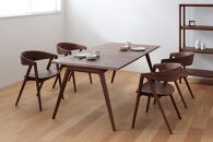 「イストク」HARPチェアウッドシート　ウォールナット