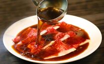 【焼肉の名門天壇】京の肉 リブロース（薄切り大判800g)〈天壇特製たれ付き焼肉セット〉