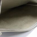 MASSTARD -MINIMAL LEATHER POUCH LARGE- GREIGE