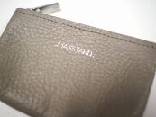 MASSTARD -MINIMAL LEATHER POUCH PETIT- GREIGE