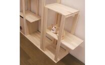 ハンドメイド パイン材キャットタワー（オプションＡ） 木製 猫グッズ 猫用品