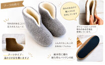 フェルトジャージブーツ　Mサイズ　ペールオレンジ【スリッパ&nbsp;すりっぱ&nbsp;くつ&nbsp;ブーツ&nbsp;メンズ&nbsp;レディース&nbsp;ギフト&nbsp;プレゼント&nbsp;ファッション&nbsp;】