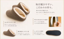 フェルトジャージナポレオン　Sサイズ　ペールオレンジ【スリッパ&nbsp;すりっぱ&nbsp;くつ&nbsp;ニット生地&nbsp;国産&nbsp;耐水性&nbsp;メンズ&nbsp;レディース&nbsp;ギフト&nbsp;プレゼント&nbsp;ファッション&nbsp;】