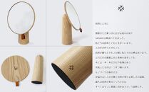 Pivot mirror - natural / SASAKI【旭川クラフト(木製品/卓上ミラー)】ピポットミラー / ササキ工芸_03178