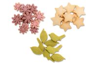 【敬老の日】大分県産地粉（小麦粉・米粉）使用&nbsp;クッキー3種（紅芋お花・お茶・玄米）セット&nbsp;300g（100g×3袋）【卵・乳製品不使用／ギフト用包装】【ゆふいんwakoya】