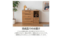 キッチンカウンター&nbsp;ロータイプ&nbsp;レンジラック&nbsp;食器棚&nbsp;幅105&nbsp;引出し&nbsp;おしゃれ&nbsp;&nbsp;大川&nbsp;家具