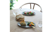 匠&nbsp;－TAKUMI－&nbsp;【信楽焼】楕円プレート（グレー）２枚セット　mu-005