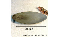 匠&nbsp;－TAKUMI－&nbsp;【信楽焼】楕円プレート（グレー）２枚セット　mu-005