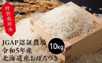 特別栽培米 JGAP認証農場　令和5年産北海道産おぼろづき 10kg