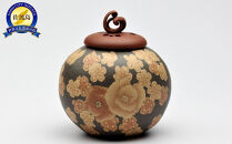 無名異練上花紋香爐