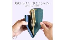 【しぜんのしるし】cometR コンパクトな三つ折り財布(ワックスカーキ)牛革・日本製