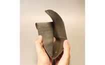 【しぜんのしるし】cometR コンパクトな三つ折り財布(ワックスカーキ)牛革・日本製