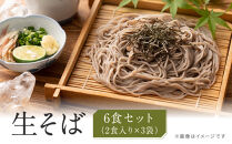 生そば&nbsp;麺のみ&nbsp;6食（180g×3袋）｜そば&nbsp;生麺