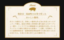 あさくら豚米 ヒレ３本 約１ｋｇ【豚 豚肉 肉 お肉 にく ヒレ ひれ 豚ヒレ 豚米 食品 筑前町 朝倉市産 人気 おすすめ 送料無料 ギフト AD004】