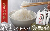 [定期便] 羽茂産コシヒカリ 白米 10kg 12カ月