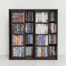 【ダークブラウン】深型スライドシェルフ