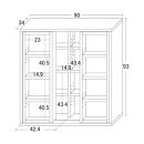 【ホワイトオーク】深型スライドシェルフ