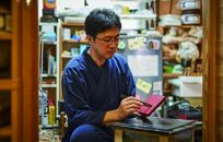 漆職人が作る【木製名刺ケース】森田嘉左ヱ門商店（赤）