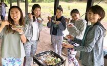 ハッシュ村　日帰りお宝BBQ体験（4名様）