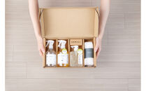 SOMALI&nbsp;ギフトH・水回り3点セット（台所用石けん&nbsp;・トイレクリーナー&nbsp;・バスクリーナー&nbsp;・クロススポンジ／グレー・ホワイト付）