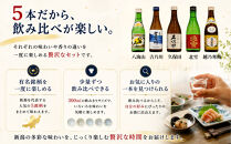 新潟の辛口飲み比べ！金賞受賞五蔵飲み比べセット&nbsp;300ml&nbsp;5本