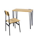 【モダンナチュラル】アートデスク2点セット（コンセント付）