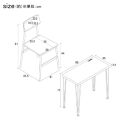 【ヴィンテージブラウン】アートデスク2点セット（コンセント付）