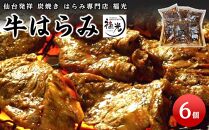 仙台発祥炭焼きはらみ専門店　福光の牛はらみ190g×6個　【お肉 牛肉 お肉 にく 食品 仙台 人気 おすすめ 送料無料 ギフト】