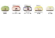 「水玉の陣」 - Gift Box 5 piece -　【お菓子・チーズケーキ・水玉の陣・5個・宝石・上品・華やか・スイーツ・クリームチーズ・ブルーベリー・ゆず・ずんだ地元食材】