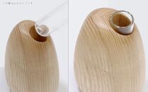 Mango vase - regular　walnut/SASAKI【旭川クラフト(木製品/一輪挿し)】マンゴーベース / ササキ工芸_03255