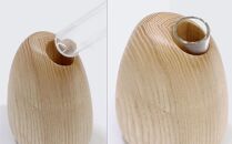 Mango vase - regular　ash/SASAKI【旭川クラフト(木製品/一輪挿し)】マンゴーベース / ササキ工芸_03256