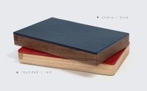 Flap card case -  sharp　black/SASAKI【旭川クラフト(木製品/名刺入れ)】フラップカードケース / ササキ工芸_03268