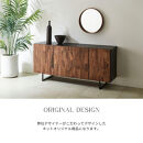 【&nbsp;GAUSS&nbsp;】サイドボード【160cm】WN色