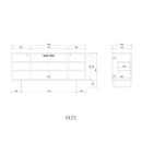 【&nbsp;GAUSS&nbsp;】サイドボード【160cm】WO色