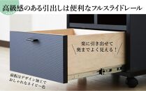 ランドセルラック キャスター付き 完成品 国産 幅40cm 子供 子供収納 40 収納棚 収納 ランドセル 木製 ラック（FADDY-ファディ-）ブラック