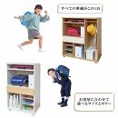 ランドセルラック キャスター付き 完成品 国産 幅88cm 子供 子供収納 88 収納棚 収納 ランドセル 木製 ラック（coleto-コルト-）ホワイト