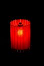 【日吉屋】自立式テーブルスタンド照明 和紙の色（赤）