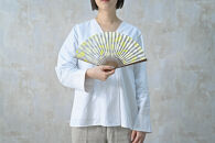 【みのや扇舗】/fan/fun扇子（小サイズ：檸檬）