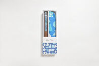 【みのや扇舗】/fan/fun扇子（小サイズ：青色）