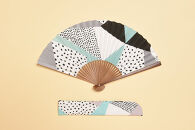 【みのや扇舗】/fan/fun扇子（小サイズ：そら色）