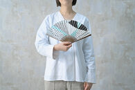【みのや扇舗】/fan/fun扇子（小サイズ：そら色）