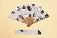 【みのや扇舗】/fan/fun扇子（大サイズ：うす墨）