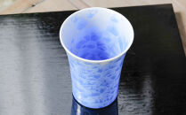 【陶あん】花結晶フリーカップ（青）