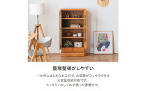 コレクションボード&nbsp;幅60cm&nbsp;本棚&nbsp;CD収納&nbsp;開き戸&nbsp;引出し&nbsp;多目的ボード&nbsp;ナチュラル