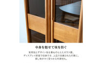 コレクションボード&nbsp;幅60cm&nbsp;本棚&nbsp;CD収納&nbsp;開き戸&nbsp;引出し&nbsp;多目的ボード&nbsp;ナチュラル