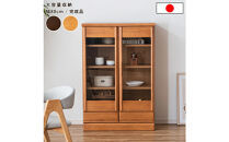 コレクションボード&nbsp;幅80cm&nbsp;本棚&nbsp;CD収納&nbsp;開き戸&nbsp;引出し&nbsp;多目的ボード&nbsp;ナチュラル
