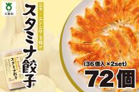 【大阪名物】大阪ふくちぁんスタミナ餃子 冷凍生餃子 72個 ［36個入×2セット］
