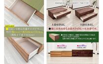 【高さ30cm ナチュラル畳ユニット 引き出しタイプ】60cm×120cm（畳選べる）畳ユニット 小上がり 畳 収納 引き出し リビング 高床式ユニット