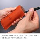 ペンケース Duo+ HUKURO 栃木レザー 全6色【オレンジ】【雑貨 日用品 人気 おすすめ 】